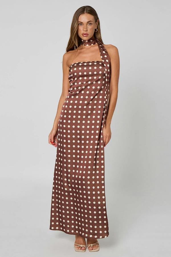 Urban Bliss Spot Bandeau Maxi Dress