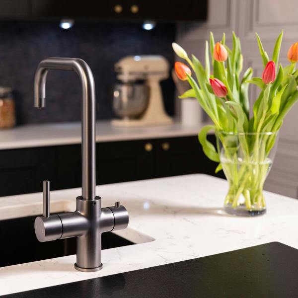 Flode tre | 3 in 1 Boiling Water Tap | Gun Metal Finish