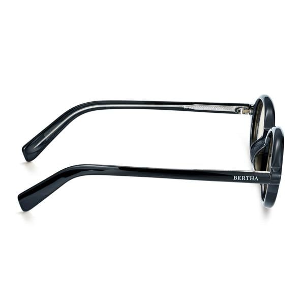 Bertha Nicole Polarized Sunglasses - Black/Brown - BRSBR060C2