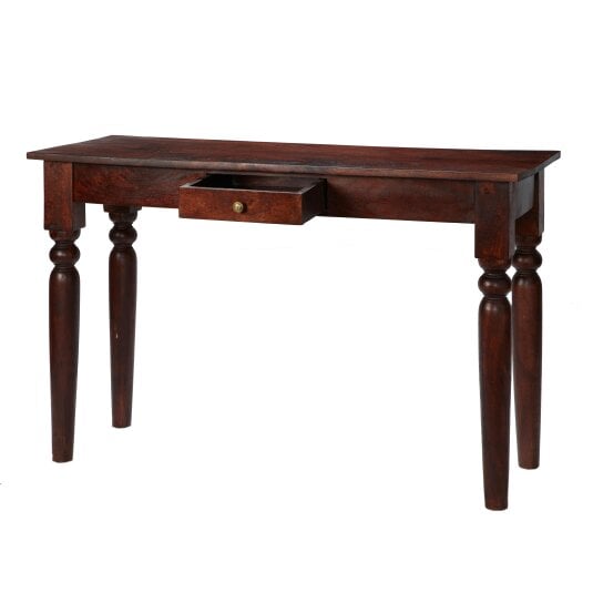 Wyld Haus Oxford Mahogany Mango Wood Console Table 1 Drawer