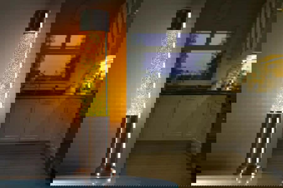 Nova Copper Glitter Lamp