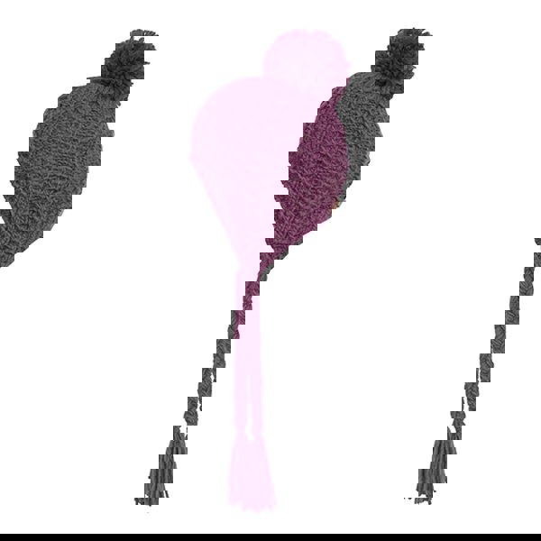 Honeycomb Knit Pom Pom Trapper Hat Stay Cozy & Chic with Honeycomb Knit Pom Pom Trapper Hat