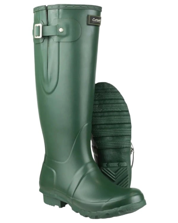 Cotswold Unisex Green Rubber Windsor Wellingtons - Green