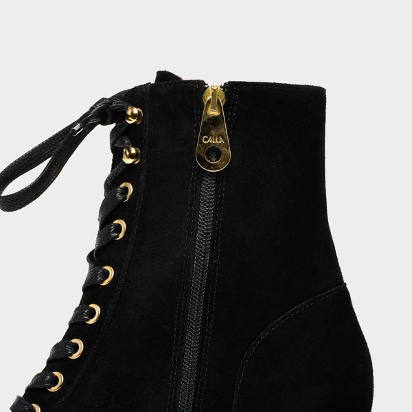 Calla Cleo Boots - Black Suede