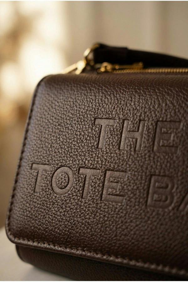 ikrush Constance Pebbled Faux Leather Text Bag