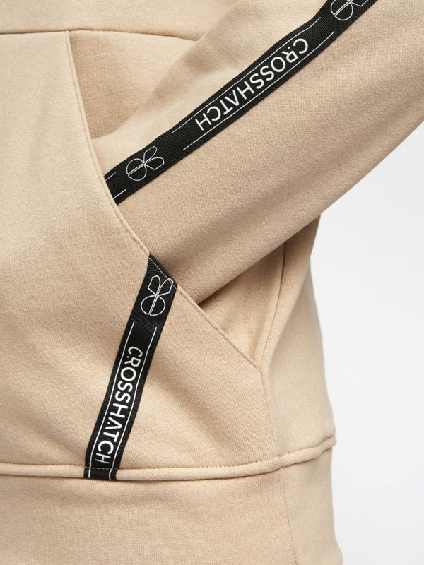 Crosshatch Apollos Hoodie Stone