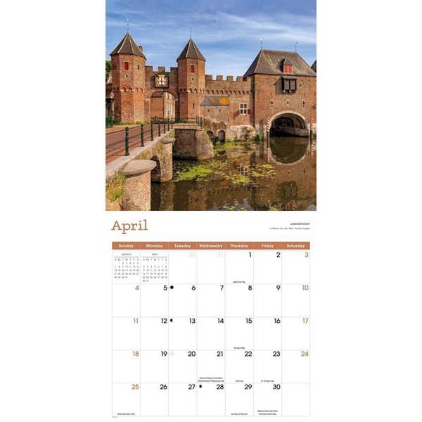 Europe The Netherlands Calendar 2027, Wall Calendars, Month To View, Travel, Gift