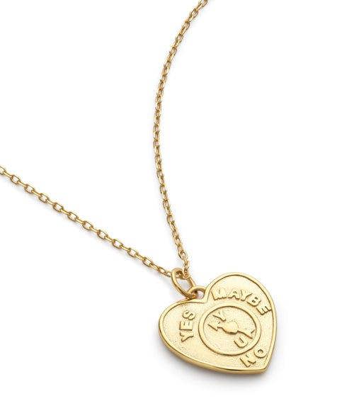 Chunky 14K Gold Love Heart Necklace - Necklaces - Elk & Bloom