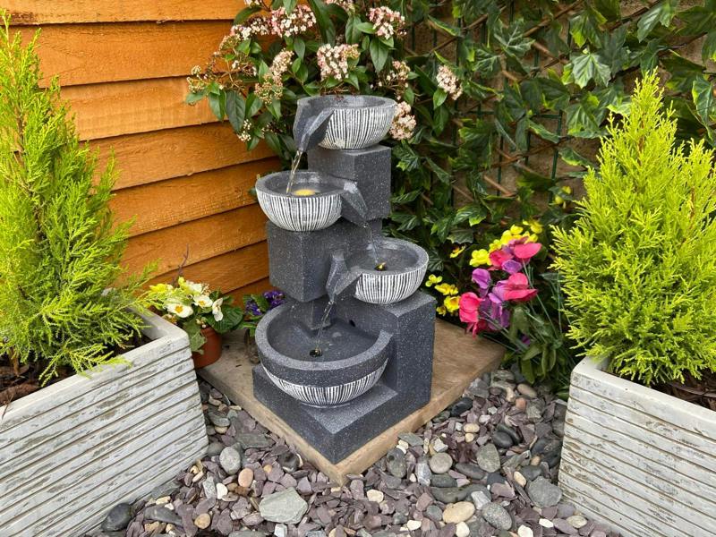 Tranquillity Water Features Eclipse 4 Bowl Contemporary Water Feature