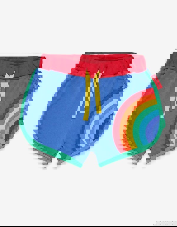 Organic Rainbow Applique Running Shorts - Toby Tiger UK Retail