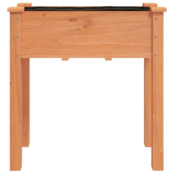 Berkfield Planter with Liner Brown 71x37x76 cm Solid Wood Fir