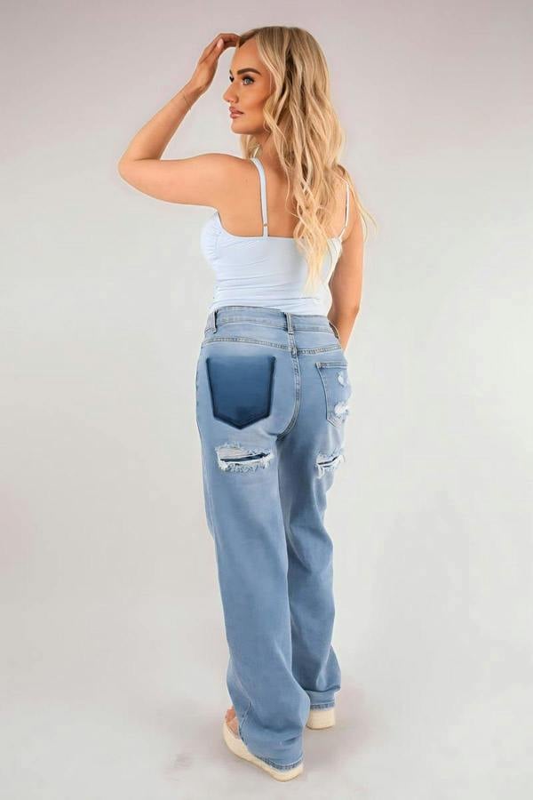 Madelyn Cut Out Sleeveless Bodysuit - Sky Blue