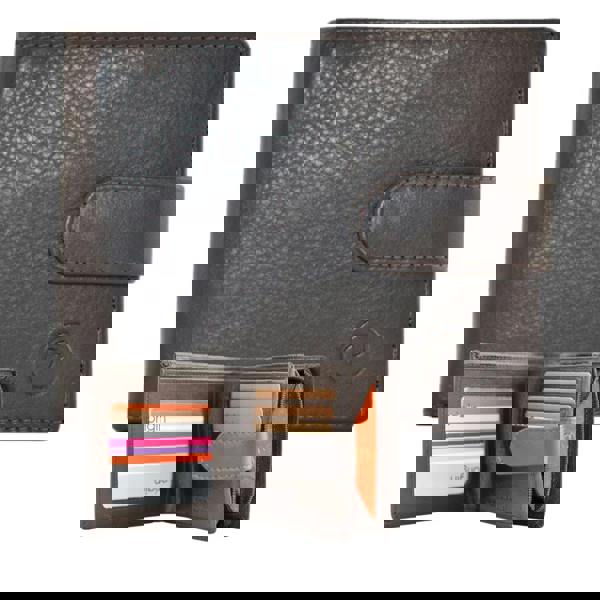 Mala Leather Origin Tab Leather Wallet with Zip Coin Pocket