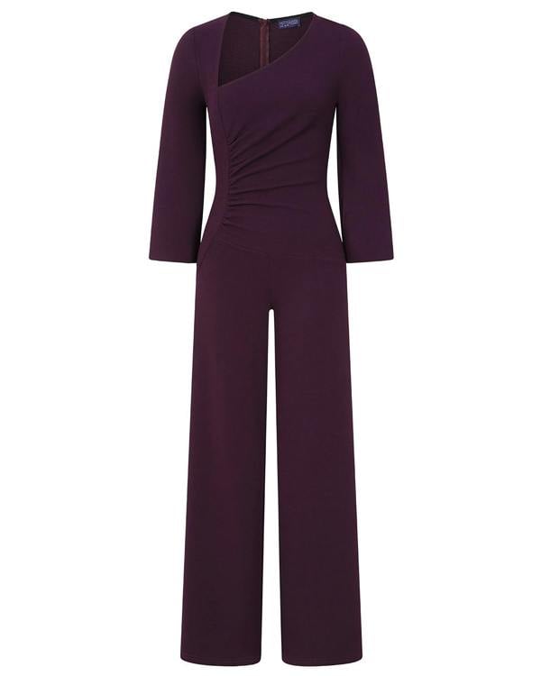 HotSquash Ruched Jumpsuit with Sleeves