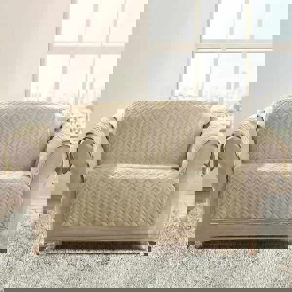 Home Republic Chevron Water Repellent Sofa Protector - One Seater
