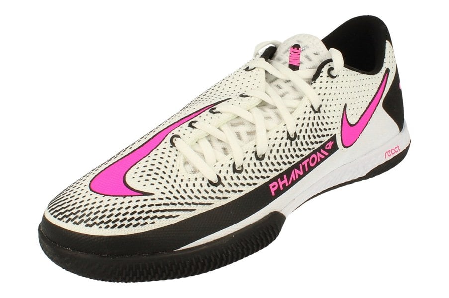 Nike React Phantom Gt Pro IC Mens Football Boots Ck8463 Soccer Shoes  160 - White Pink Black 160 - Photo 0