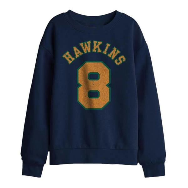 Stranger Things Childrens/Kids Hawkins No 8 Sweatshirt - Navy