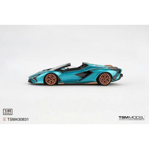 MCSlots Lamborghini Sian Roadster Blu Uranus 1:43 Scale TSM430831