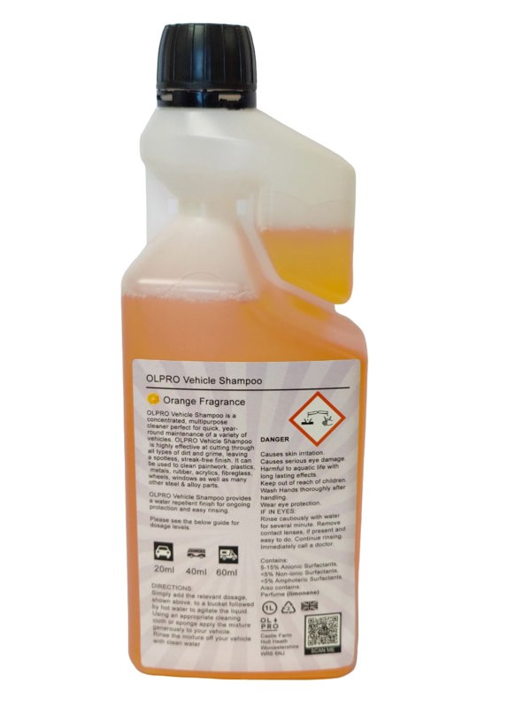 Car Shampoo Wash  - 1 Litre OLPRO back