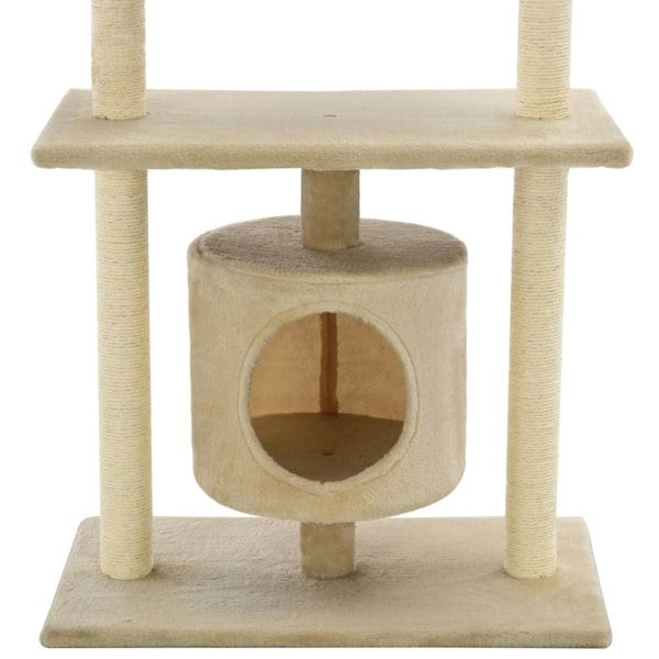 Berkfield Cat Tree with Sisal Scratching Posts 95 cm Beige