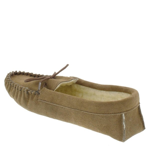 Mokkers Coopers Suede Fleece Lined Soft Sole Mens Moccasin Slippers Made In England