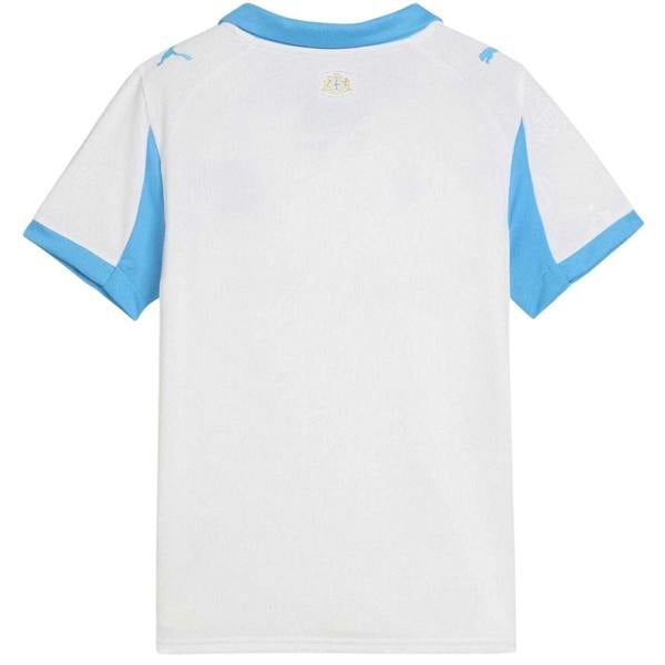 Puma Childrens/Kids 25/26 Olympique De Marseille FC Football Shirt - White/Blue - 