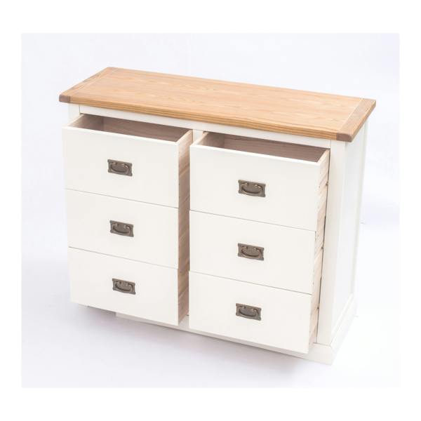 Cabinet Bits Cosenza 6 Drawer Chest of Drawers Bras Drop Handle