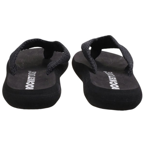 Rocket Dog model Sunset Webbing Flip Flop Female in Black