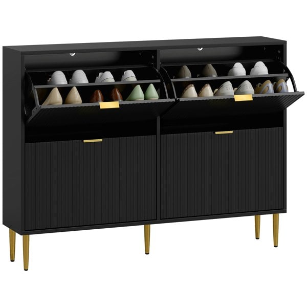 Flip-down Shoe Cabinet
