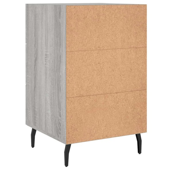 Berkfield Bedside Cabinet Grey Sonoma 40x40x66 cm Engineered Wood