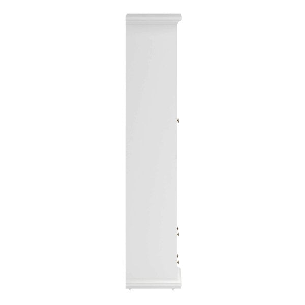 Wyld Haus Osaka Farmhouse White Wooden China Cabinet 2 Drawers 2 Doors 3 Shelves