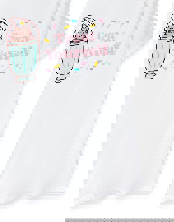 Pusheen Womens White Treat Yourself Short Sleeved T-Shirt