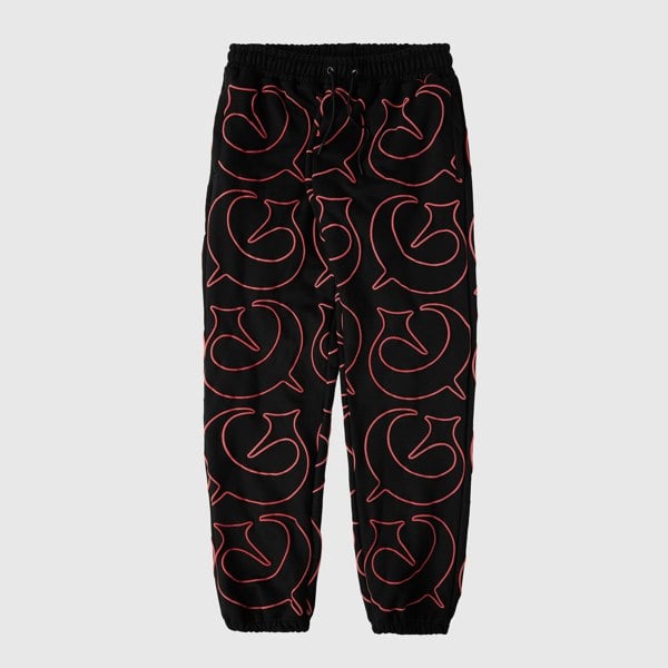 GVNMNT Clothing Co Foul Play Jog Pant - Black / Red