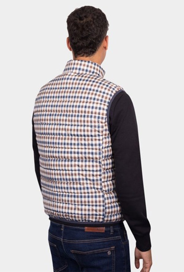 Aquascutum Men's Club Check Gilet