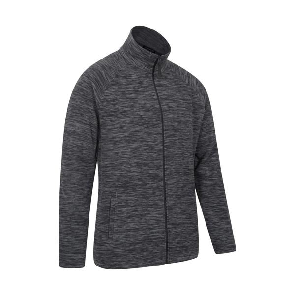 Mountain Warehouse Mens Snowdon II Full Zip Fleece Jacket - Charcoal - 