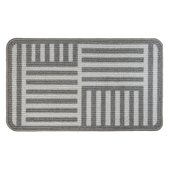 JVL Fiora Machine Washable Indoor Mat - 44 x 75cm - Skyline Strata