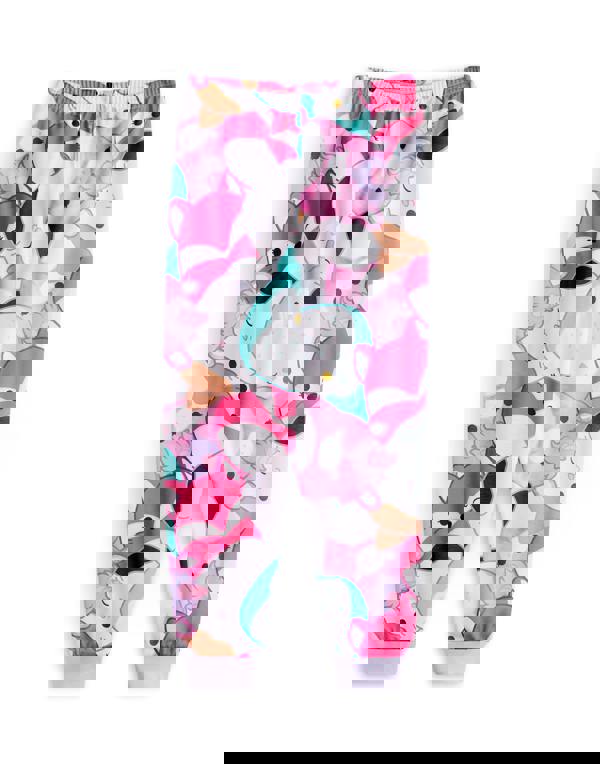 Squishmallows Girls Purple Multi Character Multi-Pack of 2 Long Sleeve Long Leg Pyjama Set