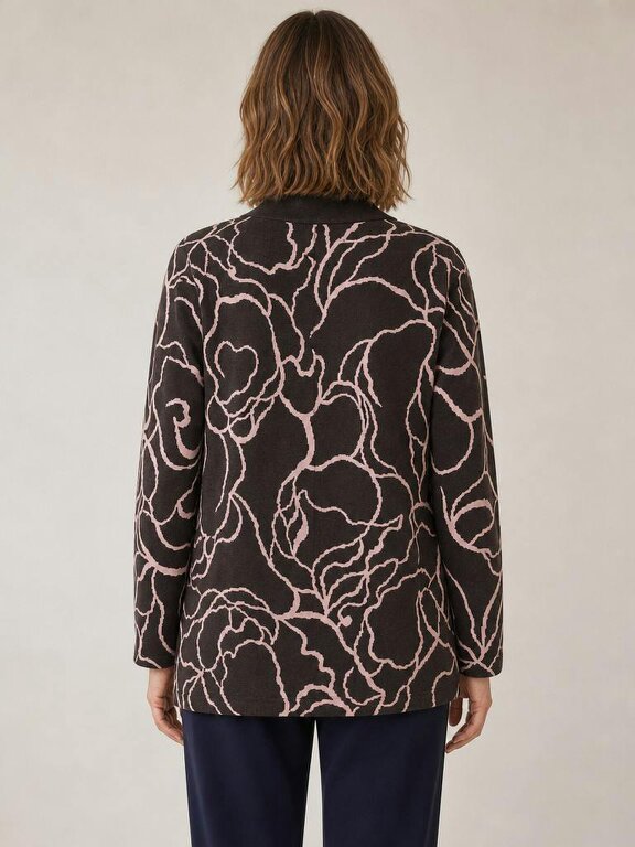 TIGI Squiggle Jacquard Cardigan