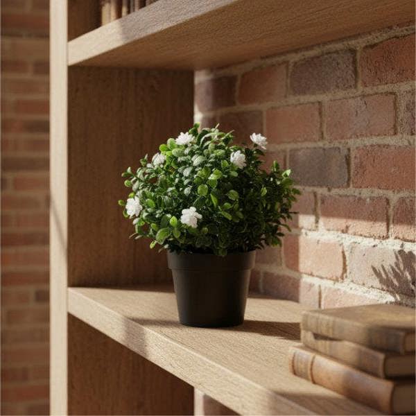 True Products Small Potted Jasmine Artificial Plant 22cm