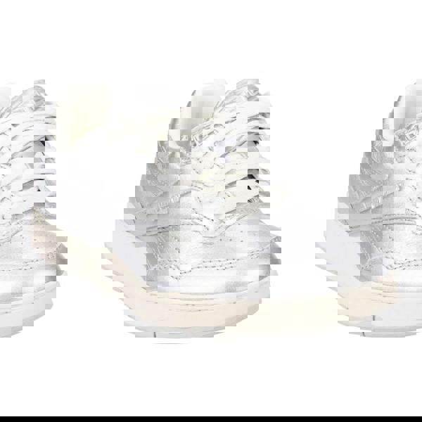 Reebok Unisex Adult BB 4000 II Metallic Leather Trainers - Silver