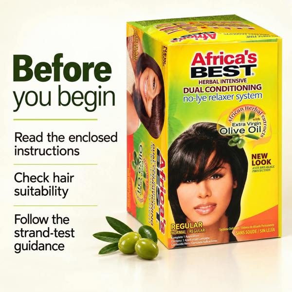 Africa's Best No-Lye Hair Relaxer Kit Regular