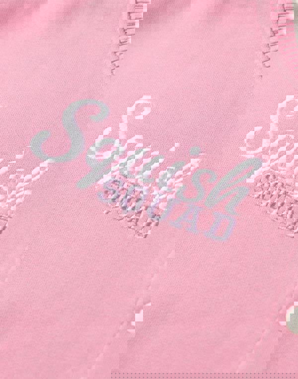 Squishmallows Girls Pink Squish Squad Varsity Jacket