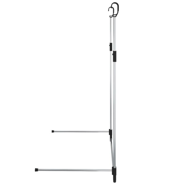 Berkfield Telescopic Wardrobe Hanging Rail Silver