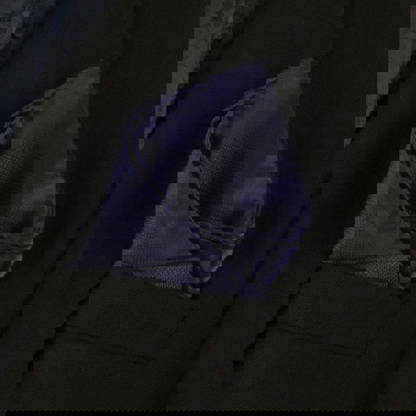 Alexander McQueen woven silk pocket square in periwinkle blue