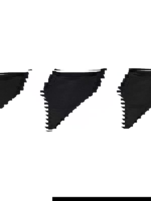 Black High Leg Bikini Brief