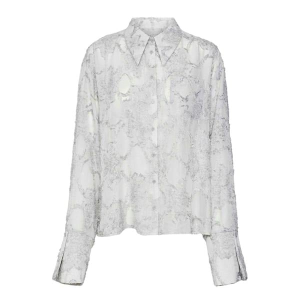 Vero Moda Womens/Ladies Collared Relaxed Fit Shirt - Grey Melange - 