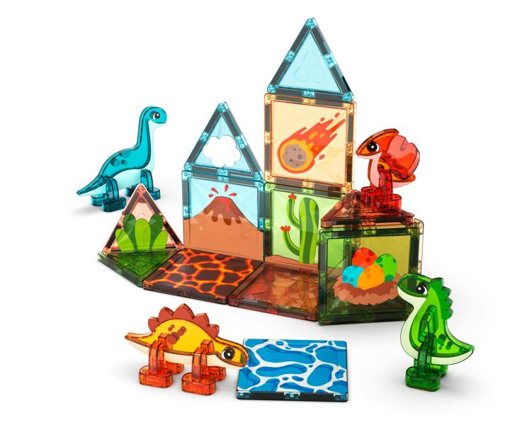 Dino Geomag Magnetic Tiles Dino World