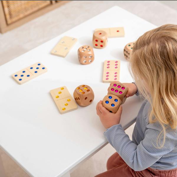 tickit Wooden Jewel Dice