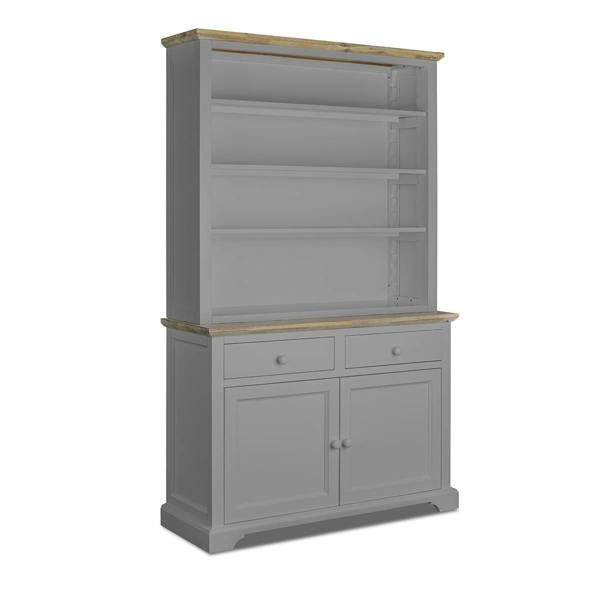 Statement Furniture Florence Display Cabinet with Height Adjustable Shelves and Cupboard