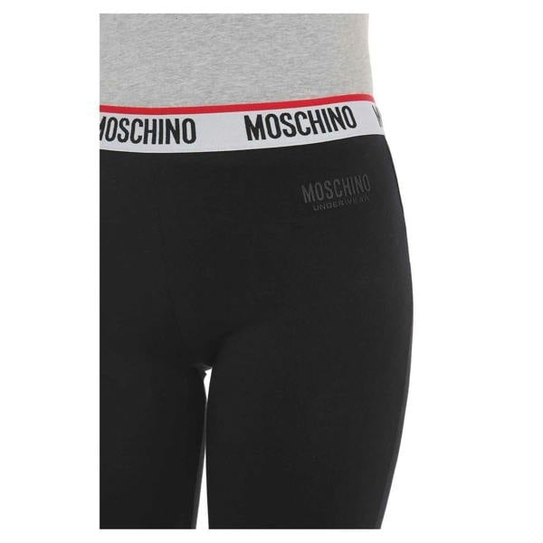 Moschino Womens/Ladies Tape Logo Regular Leggings - Black - 